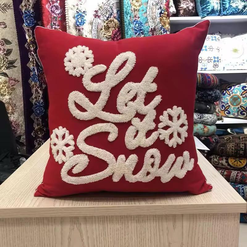 Christmas Decorations Pillowcases - 45x45cm Cotton