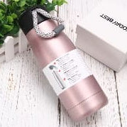 600ml Stainless Steel Flask with String Strap