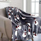 Premium Christmas Sherpa Fleece Throw Blanket - 150x200cm