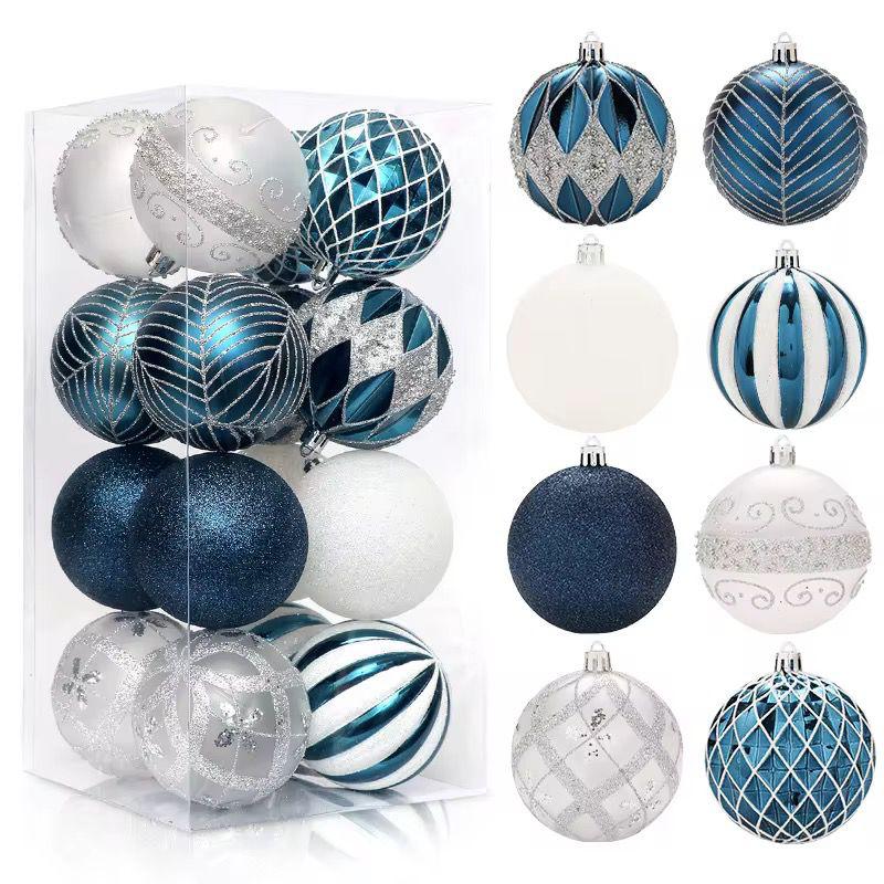 16 pcs Set Christmas Ball - 8cm