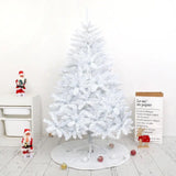 White Artificial Christmas Tree – 5ft, 6ft, 7ft, and 8ft Snowy Pine Holiday Decoration