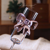 Pink Bow Champagne Flutes 180ml Set