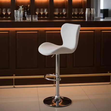 Wing Back Bar Stool Adjustable Bar Stools