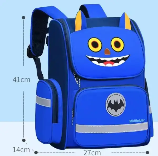 Kids School Bag - Large 41x27x14cm Waterproof Cartoon Character Backpack with Reflective Strip Kids & Baby School Backpacks