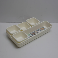 Drawer Organizer - 8-Piece Adjustable Plastic Set Home & Garden Household Drawer Organizer Inserts