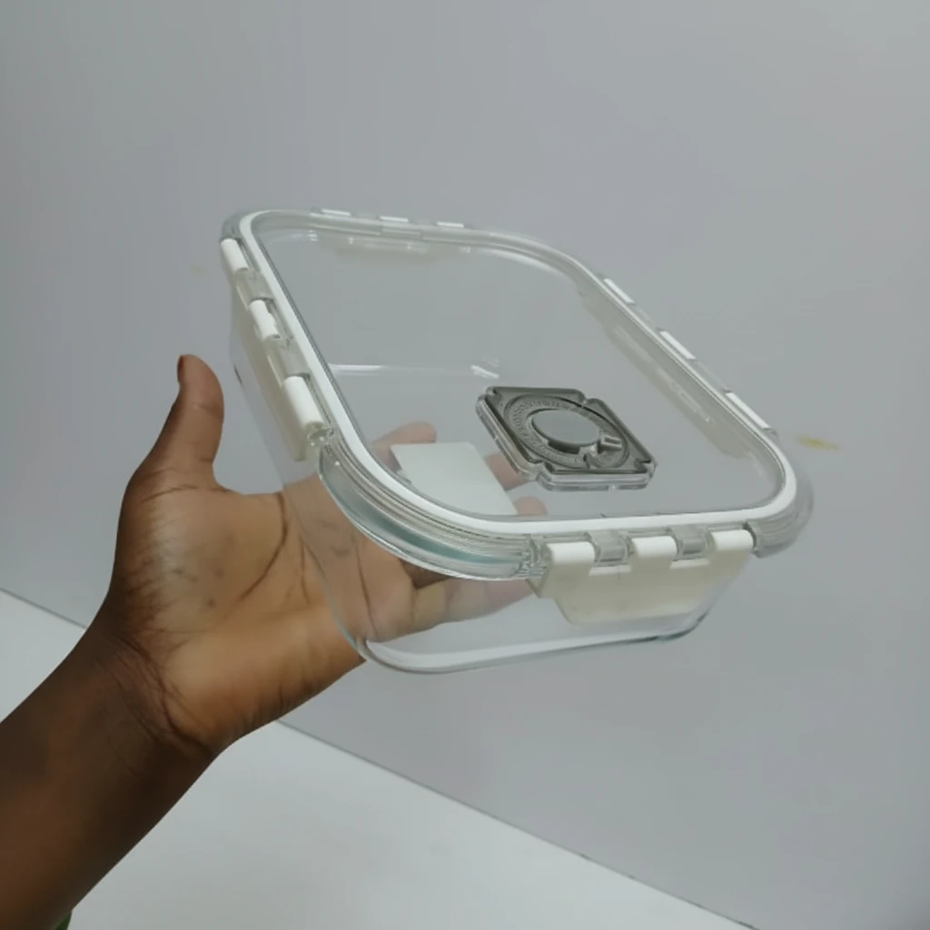 Storage Box - Airtight Borosilicate Glass 1200ml Kitchen & Dining Food Storage Containers