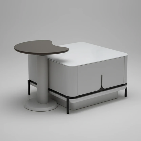 Coffee Table - Modern 80cm x 70cm with Storage Furniture Coffee Tables