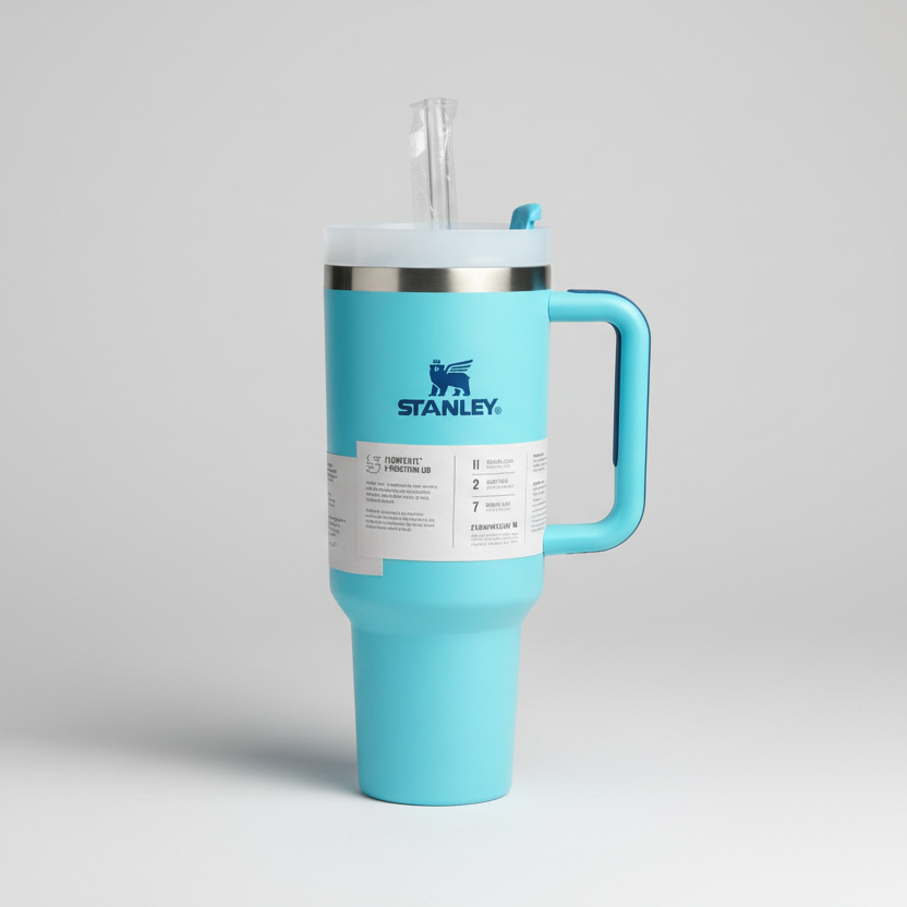 Original Insulated Stanley Mug 1.2L Vacuum Stainless Steel Leak Proof with Handle Straw