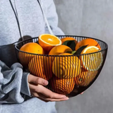 Fruit Basket - Large Capacity Vertical Wire Bowl Matte Kitchen & Dining Kitchen Counter & Beverage Station Organizers