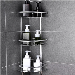 Corner Shelf - 3-Layer Aluminum Bathroom Shower Caddy 61x29cm Home & Garden Shower Caddies