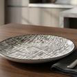 Dinner Plates - 10.5 Inch Crosshatch Pattern 6-Piece Set Kitchen & Dining Plates