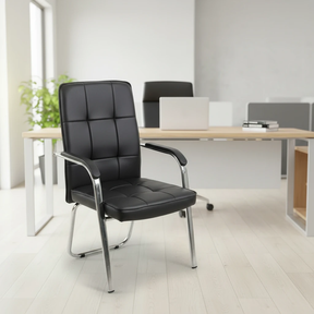 Office Chair - Modern Visitor Chair with Chrome Frame Furniture Office Chairs