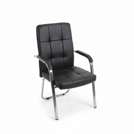 Office Chair - Modern Visitor Chair with Chrome Frame