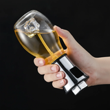Glass Oil Mister Spray Bottle Stainless Steel Pump Silver 200ml Kitchen & Dining Oil Dispensers