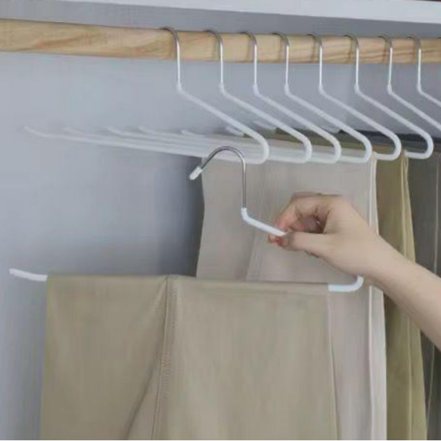 Z-Shaped Anti-Slip Heavy Duty Jeans Trouser Hanger 10 Pieces Space Saving Home & Garden Hangers