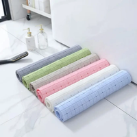 Plaid Anti-Slip Bath Mat with Suction Cups Soft PVC Home & Garden Bath Mats & Rugs