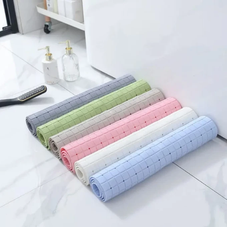 Plaid Anti-Slip Bath Mat with Suction Cups Soft PVC Home & Garden Bath Mats & Rugs