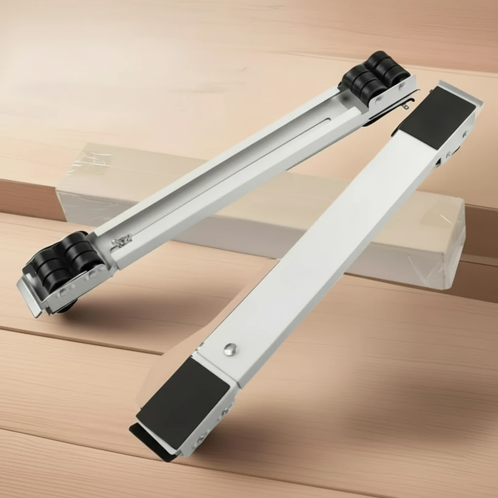 2-Piece Adjustable Appliance Roller Stand 200kg with 24 Wheels Home & Garden Appliance Dollies