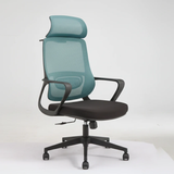 Office Chair - Black and Blue Ergonomic Design Furniture Office Chairs