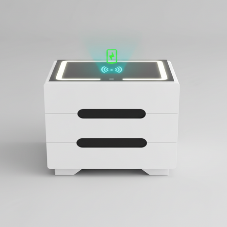 Bedside Drawer - Smart 38.5cm x 50cm with Wireless Charging & LED