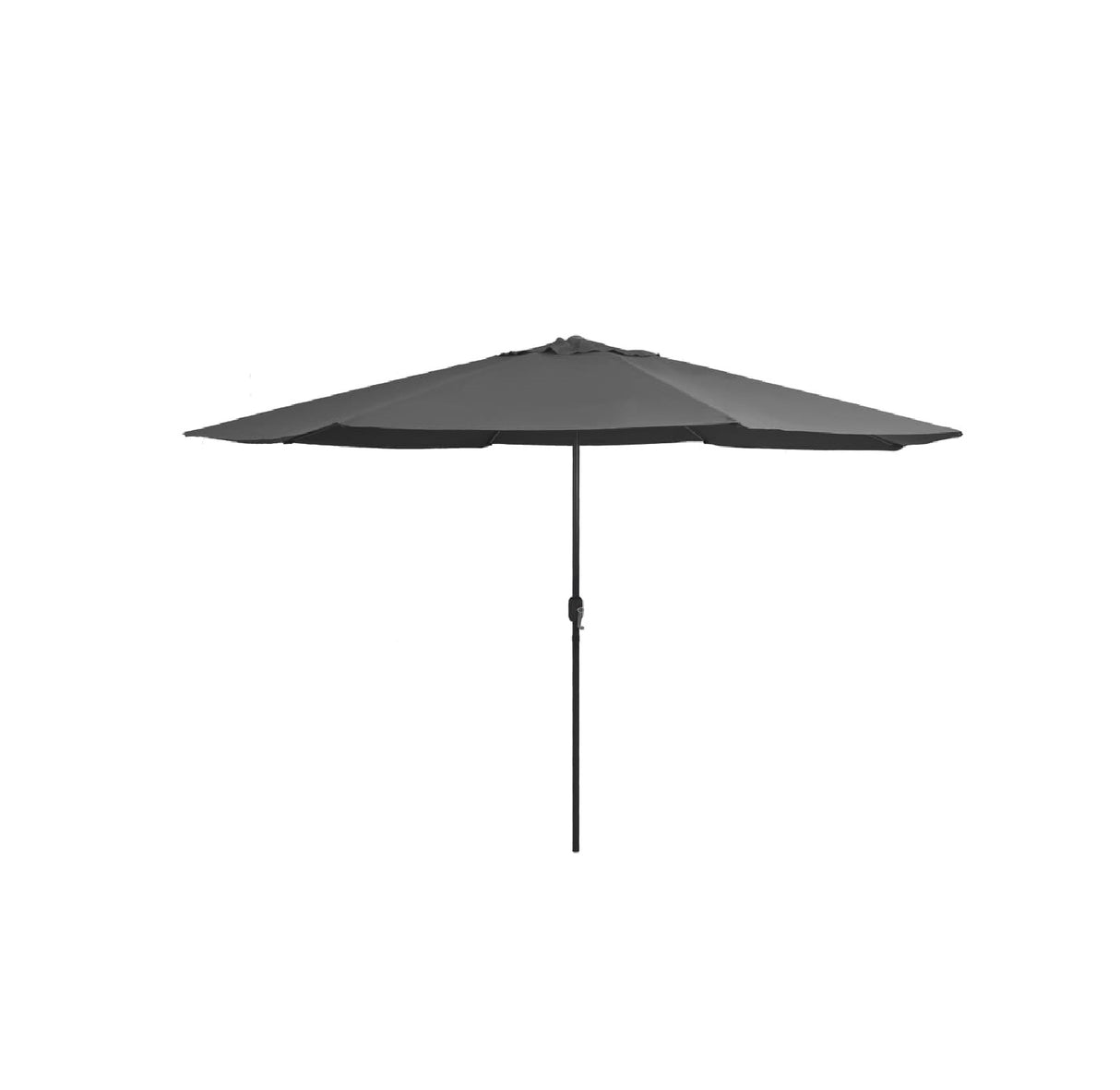 Grey Outdoor Umbrella with Base | Large Patio Sunshade | 390 cm x 247 cm