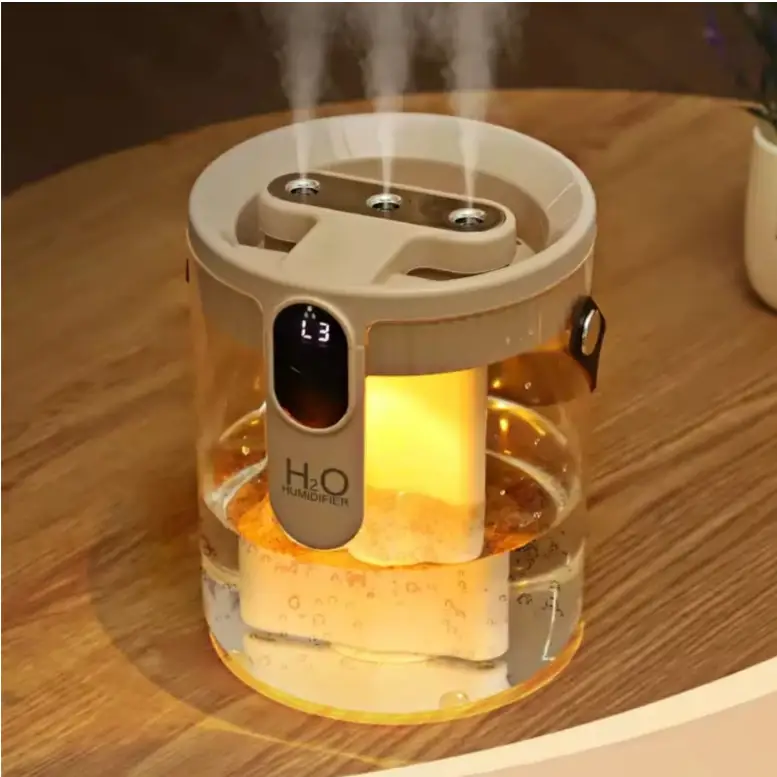 Humidifier - H2O Triple Mist USB Large Capacity with LED Display and Night Light Home & Garden Uncategorized
