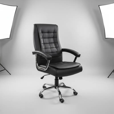 High-Back Leather Executive Office Chair Office Chairs