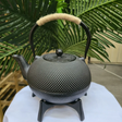 Japanese Cast Iron Tetsubin Kettle 1600ml Hobnail Rope Handle with Trivet Stand Kitchen & Dining Stovetop Kettles
