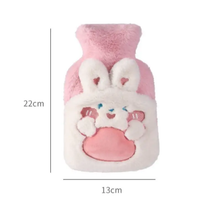 Hot Water Bottle - Cute Cartoon Plush Cover Hand Warmer Home & Garden Hot Water Bottles