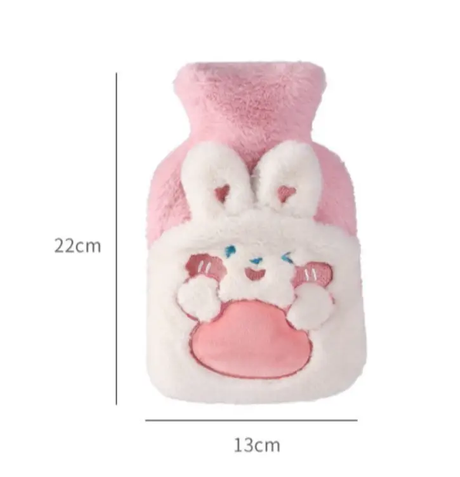 Hot Water Bottle - Cute Cartoon Plush Cover Hand Warmer Home & Garden Hot Water Bottles