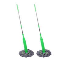 Dehydrated Bamboo Fibre Mop 2-in-1 Wet and Dry Cleaning Home Organization Mops