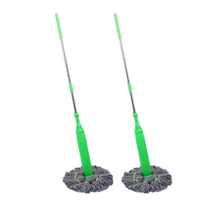 Dehydrated Bamboo Fibre Mop 2-in-1 Wet and Dry Cleaning Home Organization Mops