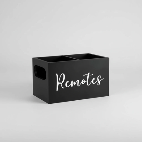 Remote Control Holder Storage Organizer Box with Handle 3 Compartments Home & Garden Household Storage Caddies