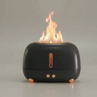 Flame Effect Humidifier 250ml USB LED Aroma Diffuser Cool Mist Home & Garden Air Diffusers