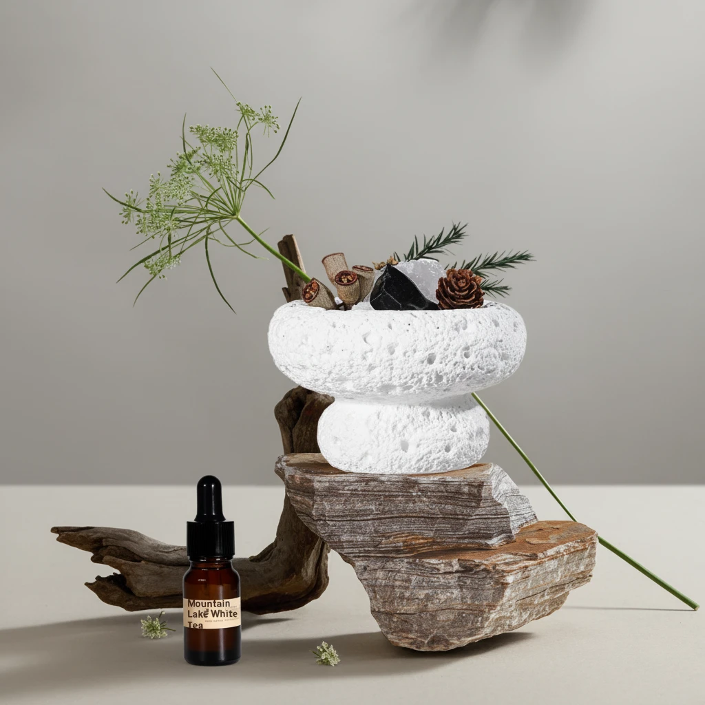 Essential Oil Diffuser - Mushroom-Shaped Stone Gift Pack Home Decor Fragrance Diffusers