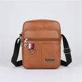Men's Shoulder Crossbody Bag PU Leather Multi-Pocket Design 20x15x9cm Bags & Accessories Cross Body Bags
