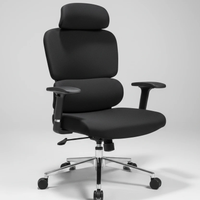 Executive Office Chair - Premium Leather with Chrome Base Furniture Office Chairs