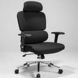 Executive Office Chair - Premium Leather with Chrome Base Furniture Office Chairs