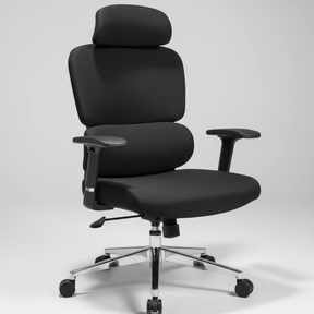 Executive Office Chair - Premium Leather with Chrome Base Furniture Office Chairs