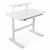 Height-Adjustable Desk with Monitor Shelf | Z-Frame Study Desk Desks