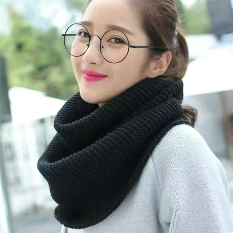 Warm Knitted Infinity Scarf Fashion Accessories Scarves & Shawls