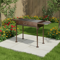 Portable Folding Charcoal BBQ Grill Large with Side Trays Home & Garden Outdoor Grills