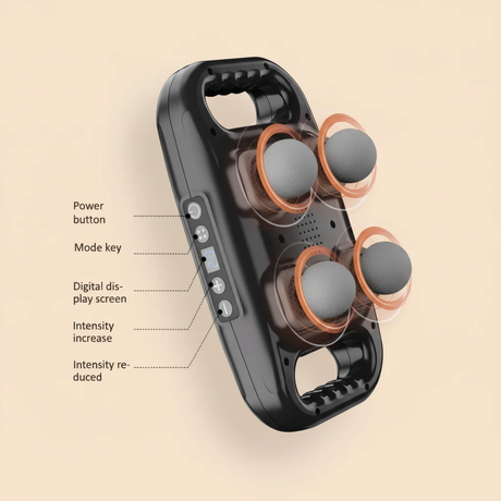 Blueidea BLD-331 4-Head Deep Tissue Percussion Massager Digital Display Full Body Muscle Relief Back Neck Legs Home & Garden Electric Massagers