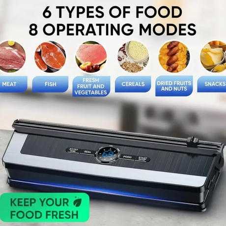 Vacuum Sealer Machine - Food Saver 8 Modes Dry & Moist Kitchen & Dining Vacuum Sealers
