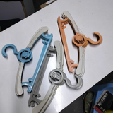 Kids Hangers 20 Pieces Set Multi-Color Plastic with Non-Slip Design