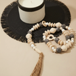 Decorative Wood Bead Garland Jute Tassel Boho Nordic Home Decor 80cm Home & Garden Garlands