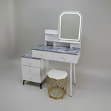 LED Mirror Dressing Table with Marble Top Lighted Vanities