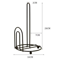Paper Towel Holder - Freestanding Arch Wire Stand Matte Black Kitchen & Dining Uncategorized