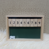 Shut the Box Wooden Board Game 21x14cm 2 Players Home & Garden Board Games