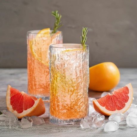 Six Piece Ice Texture Crystal Glass Set 350ml Drinking Glasses Kitchen & Dining Tumblers